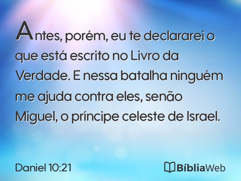Daniel 10:21 em imagem para compartilhar