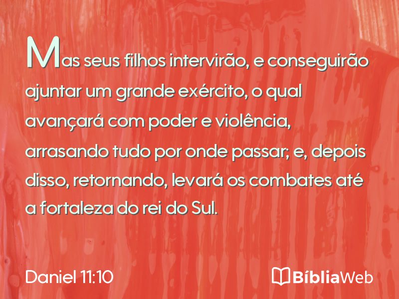 Daniel 11:10 em imagem para compartilhar