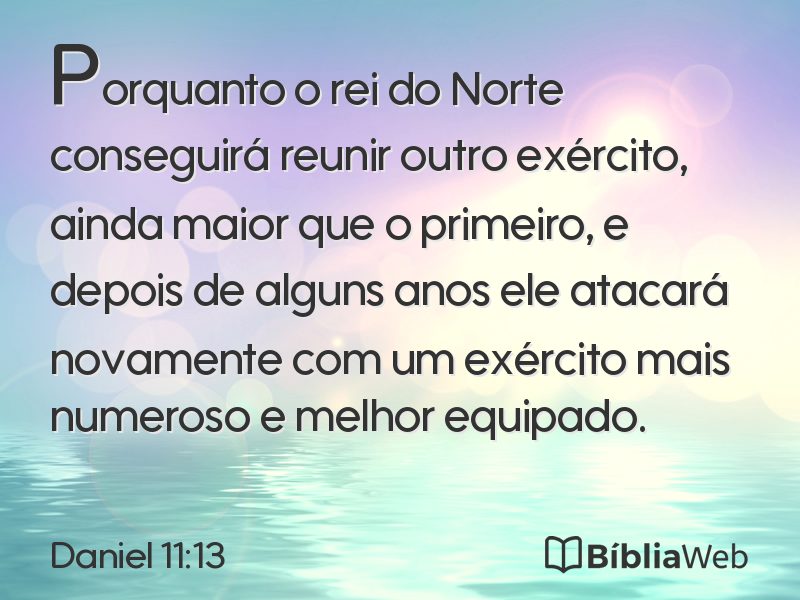 Daniel 11:13 em imagem para compartilhar