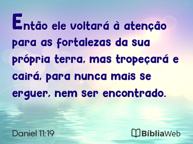 Daniel 11:19 em imagem para compartilhar