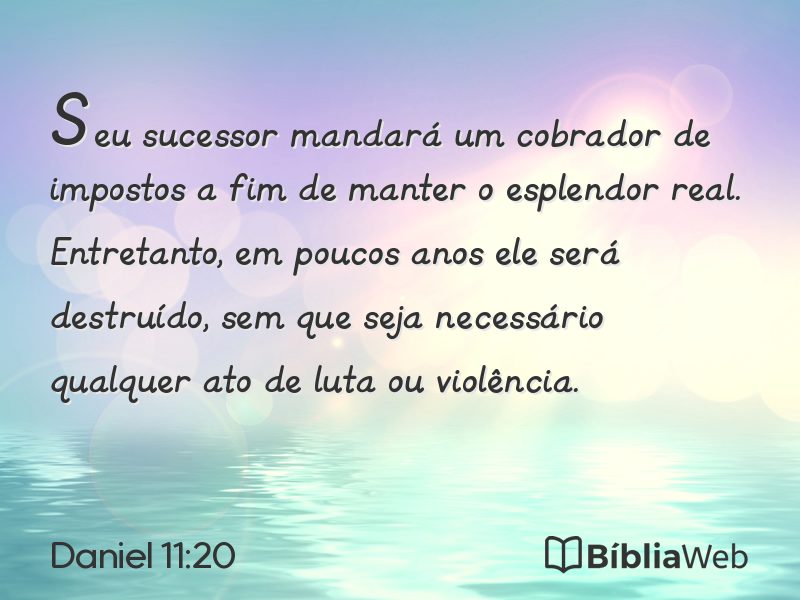 Daniel 11:20 em imagem para compartilhar