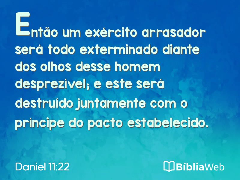 Daniel 11:22 em imagem para compartilhar