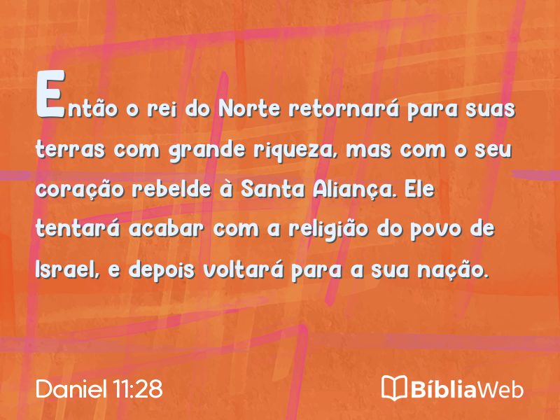 Daniel 11:28 em imagem para compartilhar