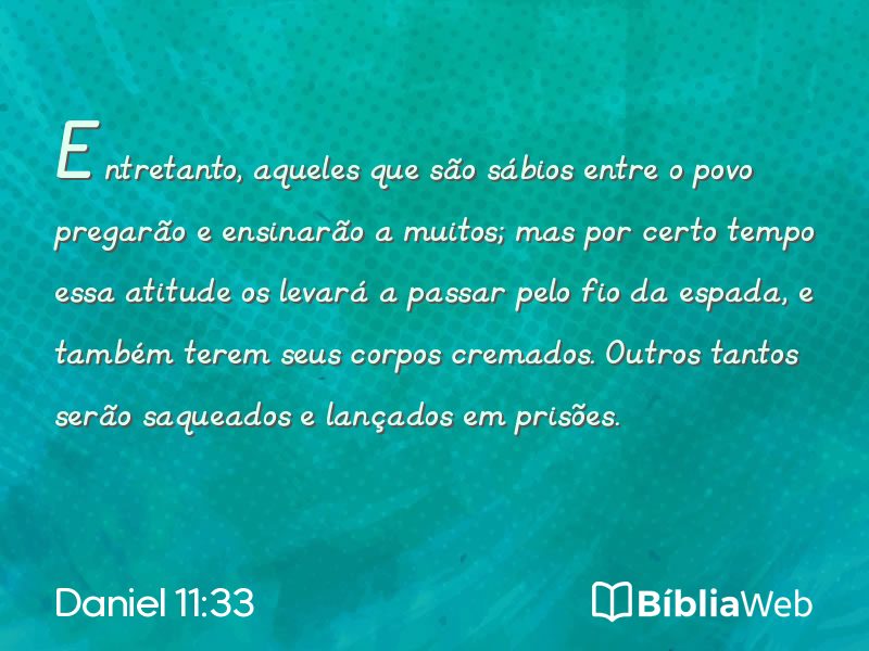 Daniel 11:33 em imagem para compartilhar