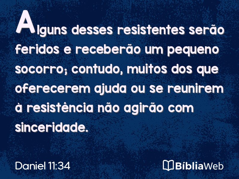 Daniel 11:34 em imagem para compartilhar