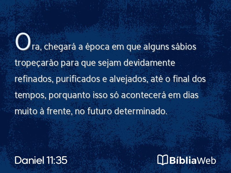 Daniel 11:35 em imagem para compartilhar