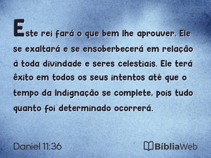 Daniel 11:36 em imagem para compartilhar