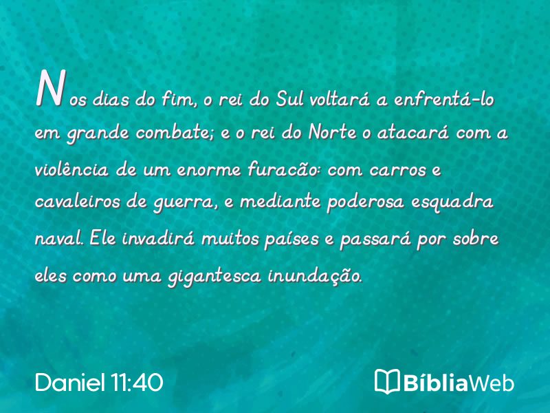 Daniel 11:40 em imagem para compartilhar