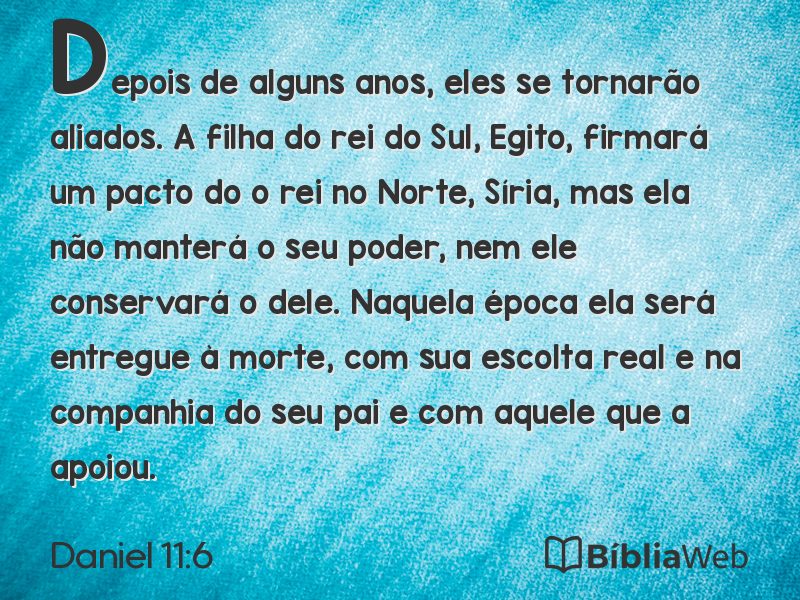 Daniel 11:6 em imagem para compartilhar