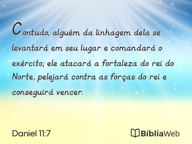 Daniel 11:7 em imagem para compartilhar