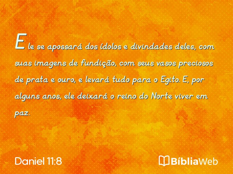 Daniel 11:8 em imagem para compartilhar
