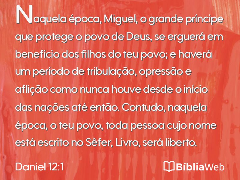 Daniel 12:1 em imagem para compartilhar