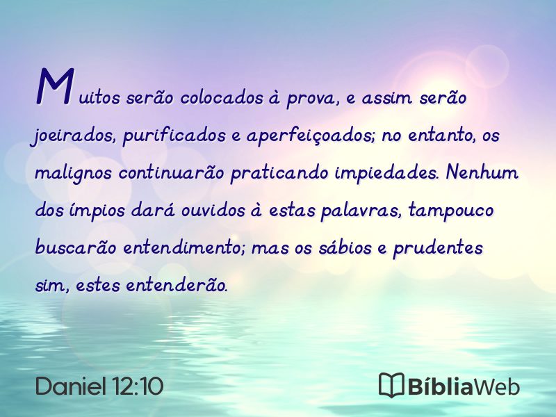 Daniel 12:10 em imagem para compartilhar