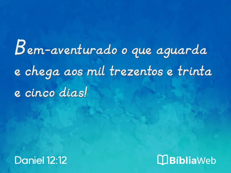 Daniel 12:12 em imagem para compartilhar