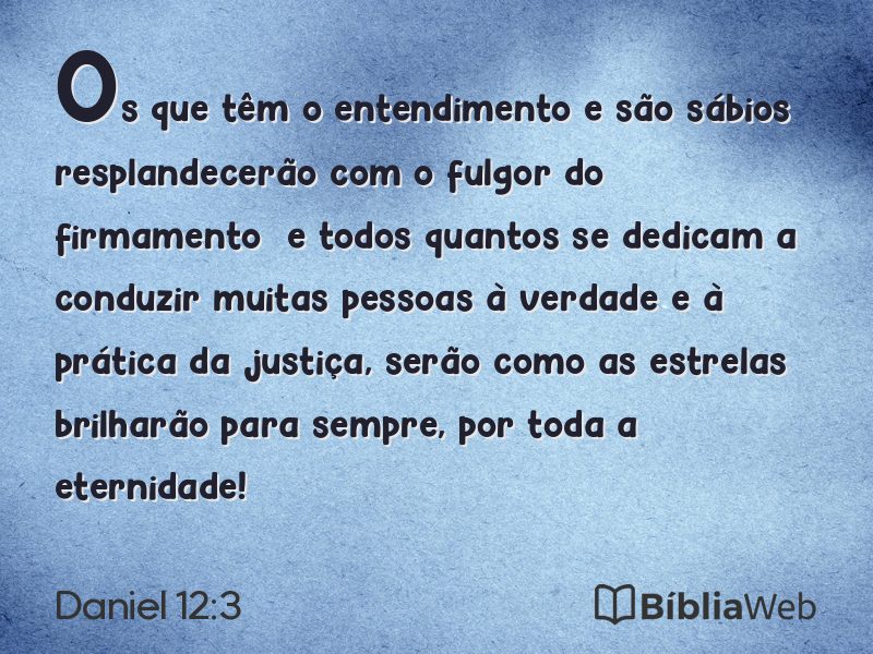 Daniel 12:3 em imagem para compartilhar