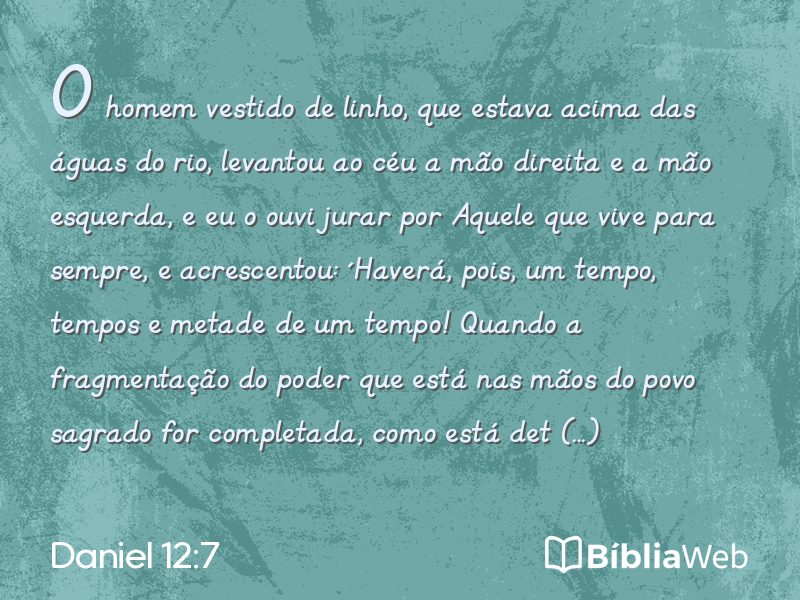 Daniel 12:7 em imagem para compartilhar