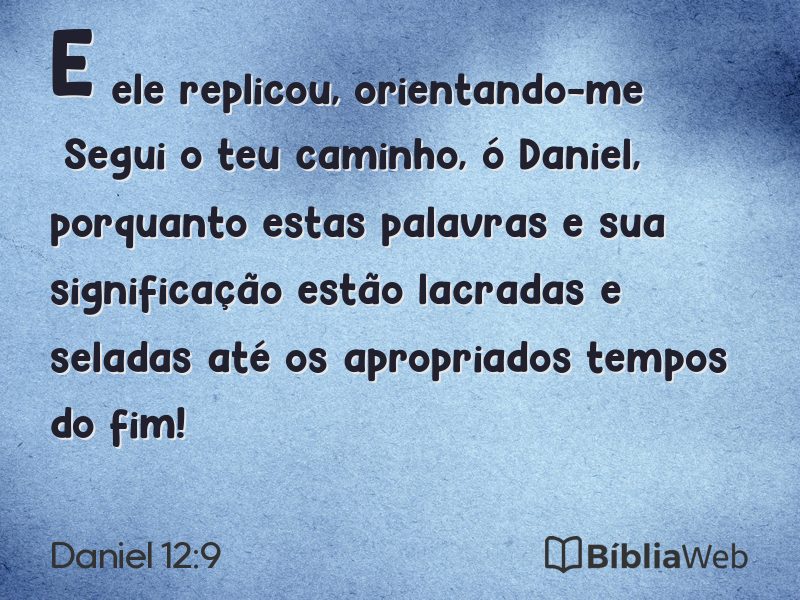 Daniel 12:9 em imagem para compartilhar