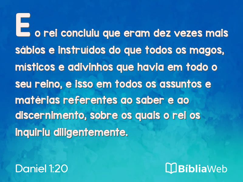 Daniel 1:20 em imagem para compartilhar