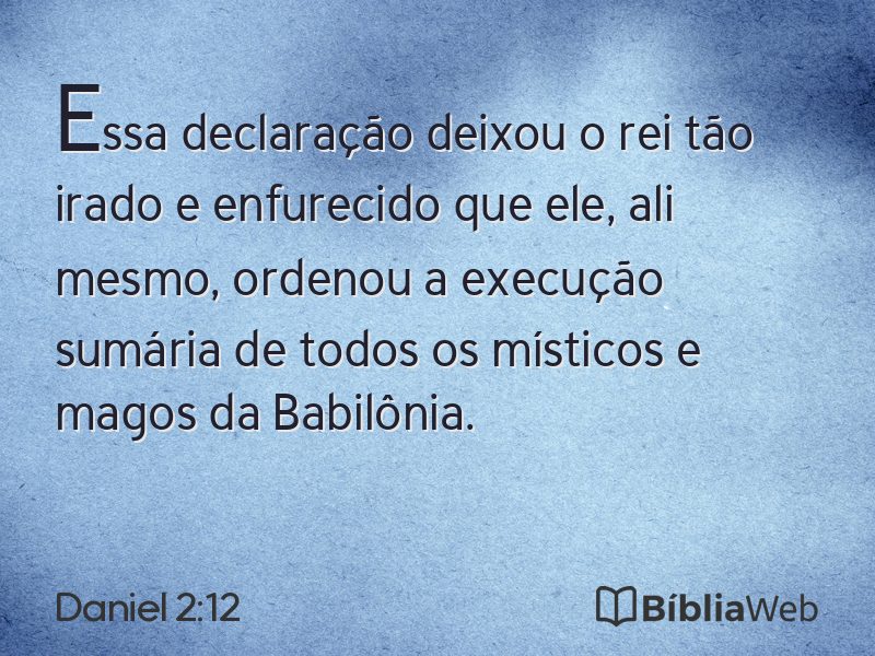 Daniel 2:12 em imagem para compartilhar