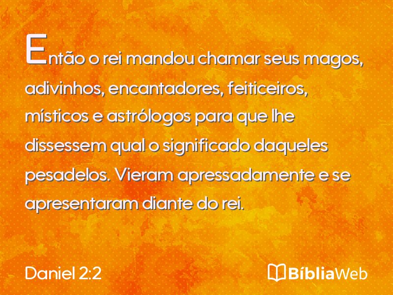Daniel 2:2 em imagem para compartilhar