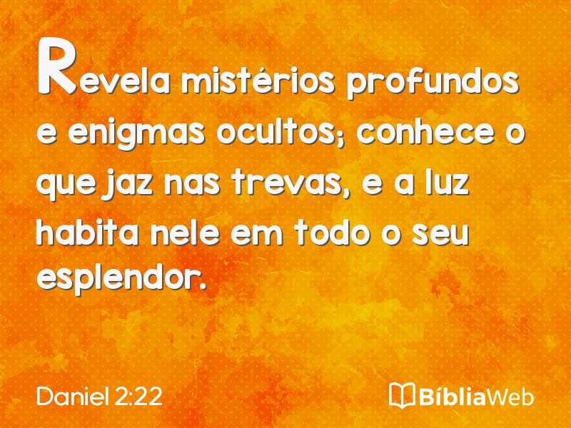 Daniel 2:22 em imagem para compartilhar