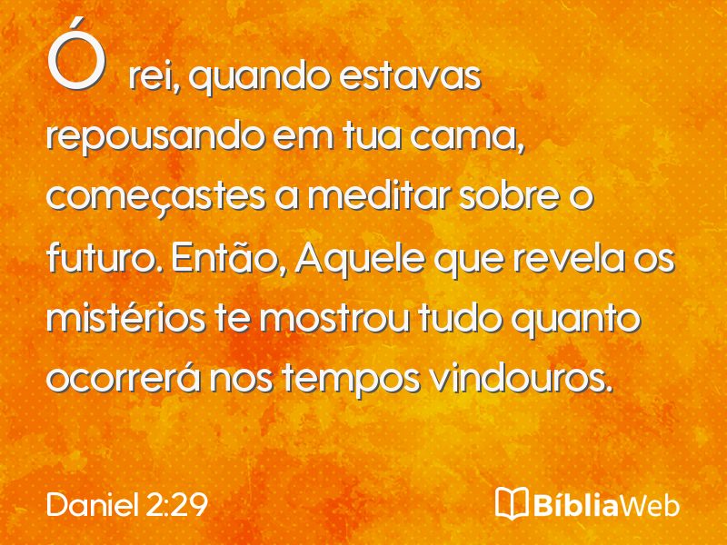 Daniel 2:29 em imagem para compartilhar