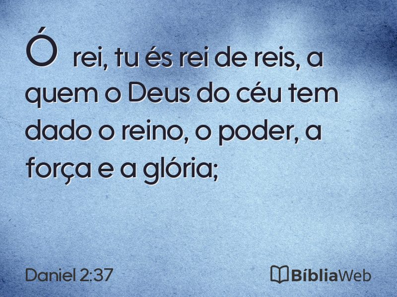 Daniel 2:37 em imagem para compartilhar