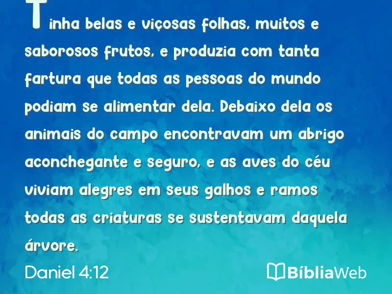 Daniel 4:12 em imagem para compartilhar