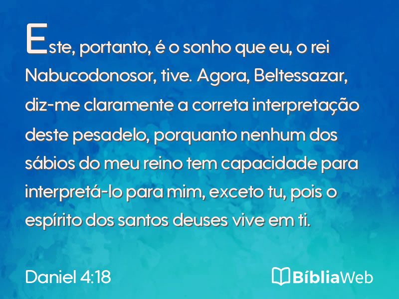 Daniel 4:18 em imagem para compartilhar