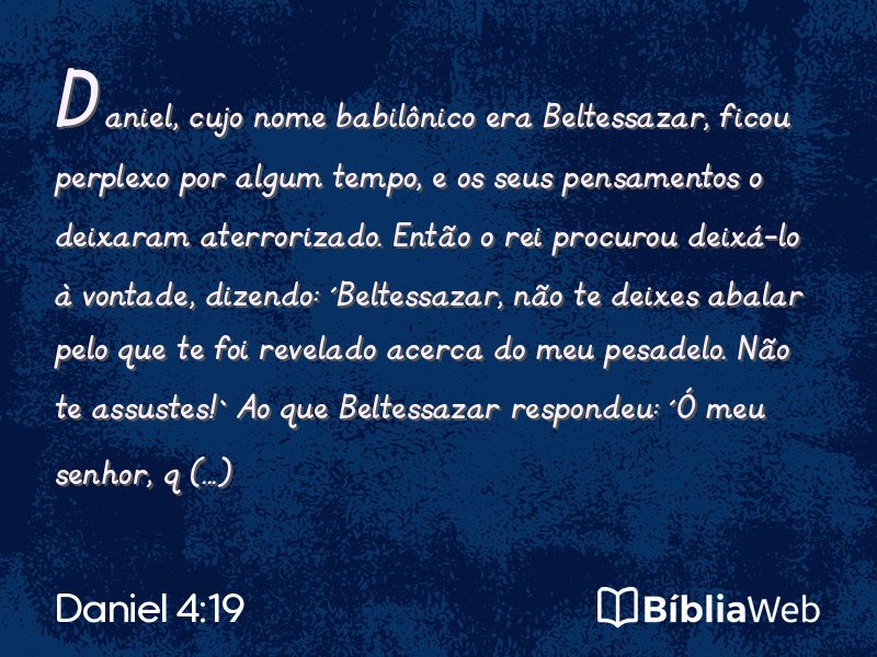 Daniel 4:19 em imagem para compartilhar