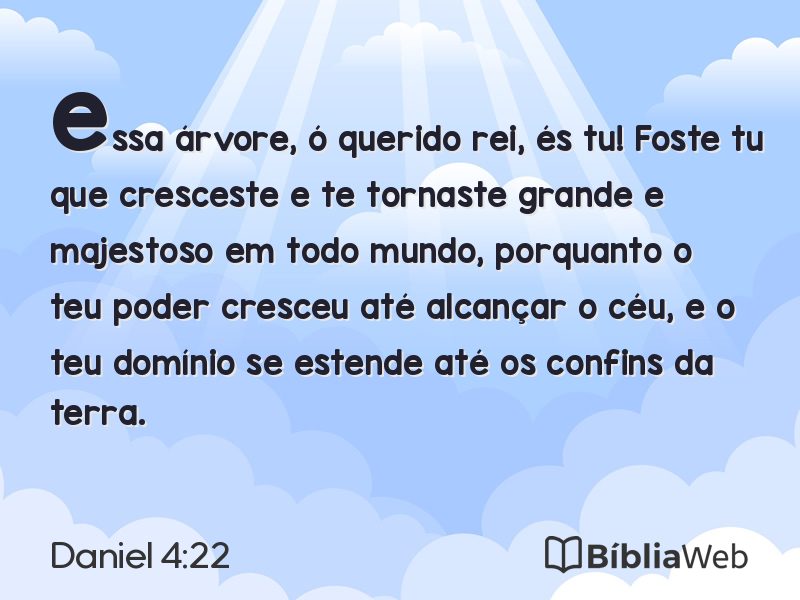 Daniel 4:22 em imagem para compartilhar