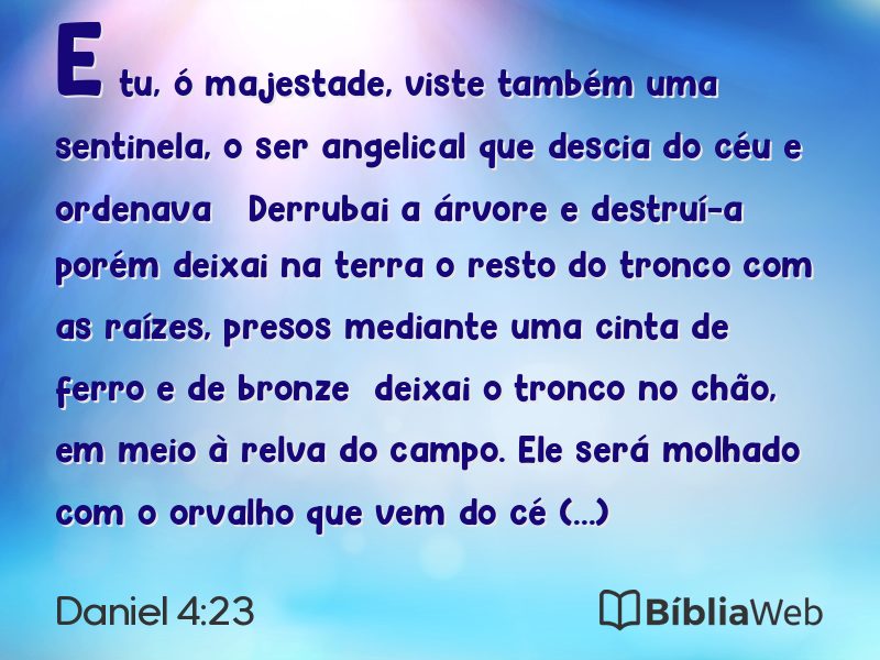 Daniel 4:23 em imagem para compartilhar