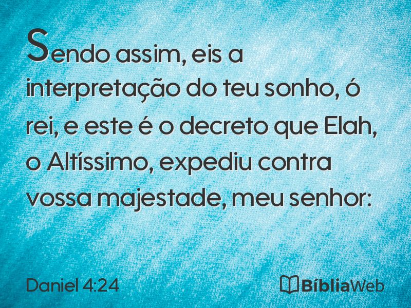 Daniel 4:24 em imagem para compartilhar