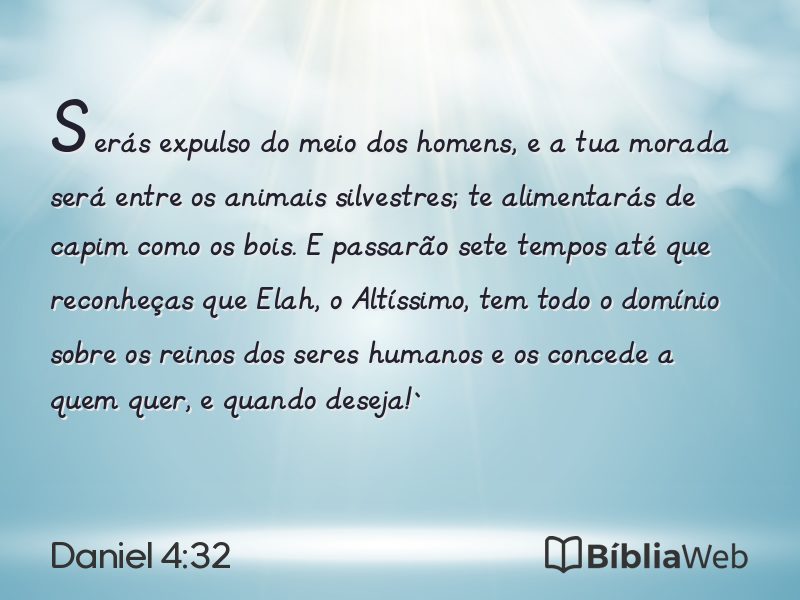 Daniel 4:32 em imagem para compartilhar