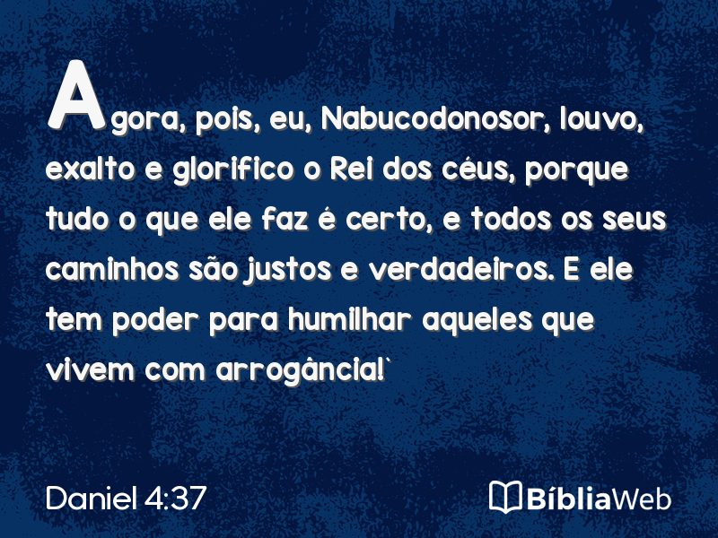 Daniel 4:37 em imagem para compartilhar