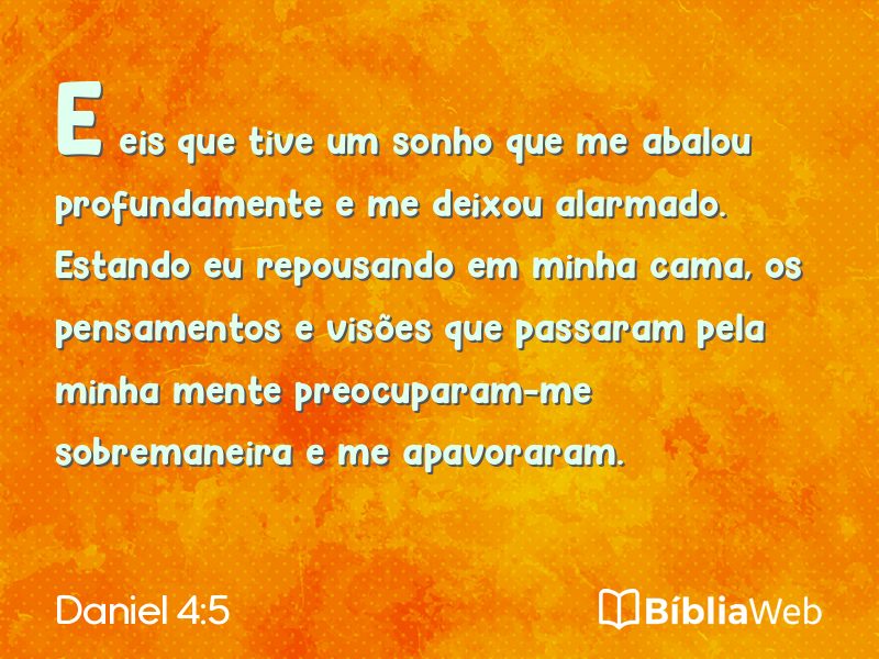 Daniel 4:5 em imagem para compartilhar