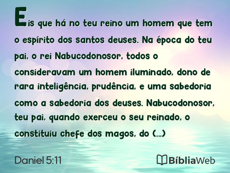 Daniel 5:11 em imagem para compartilhar