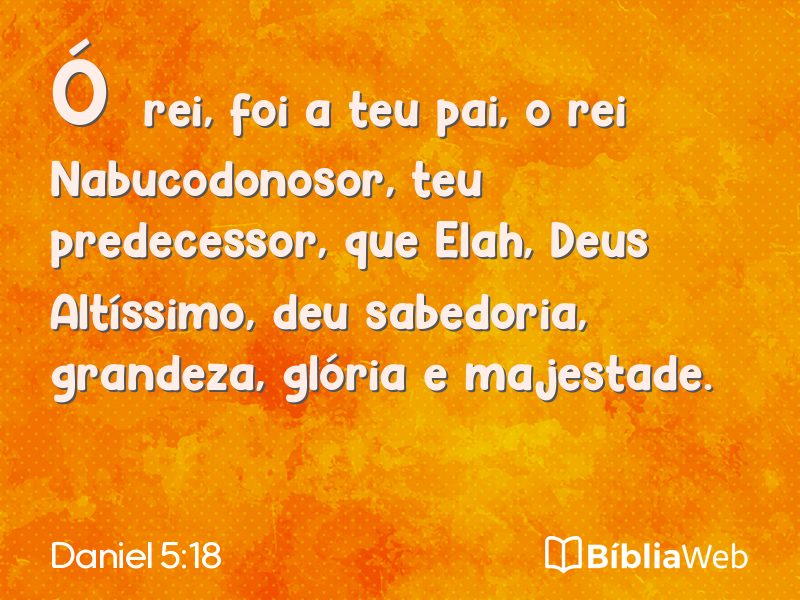 Daniel 5:18 em imagem para compartilhar