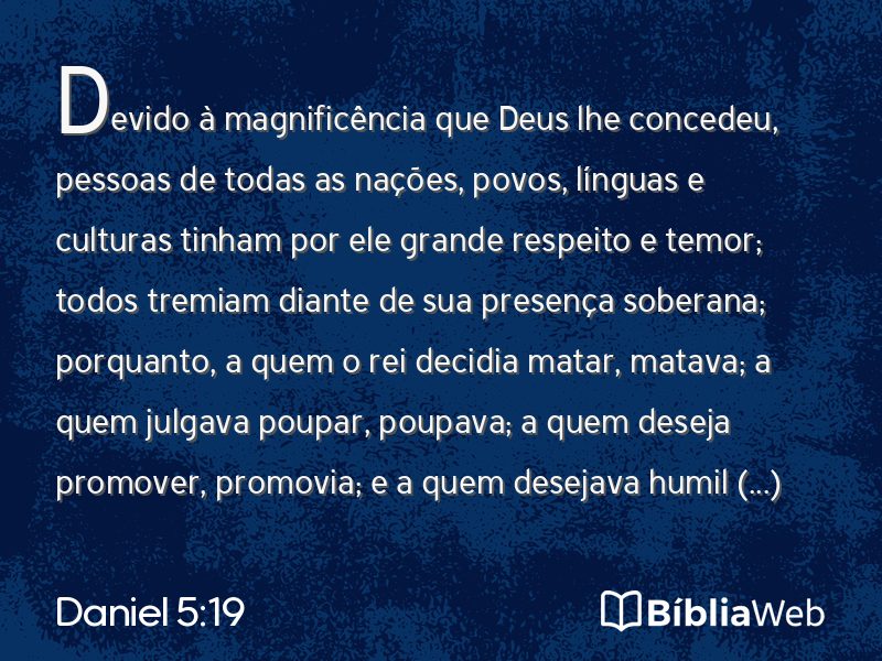 Daniel 5:19 em imagem para compartilhar