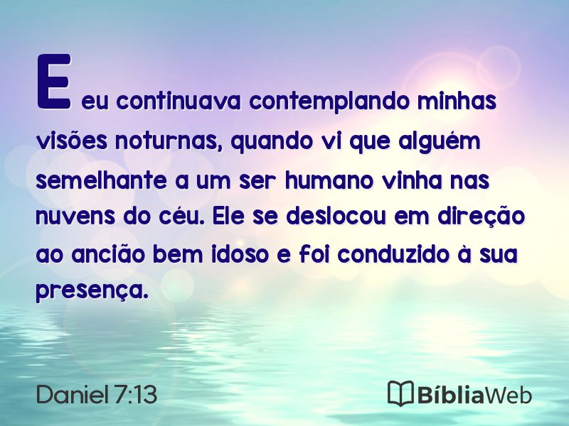 Daniel 7:13 em imagem para compartilhar