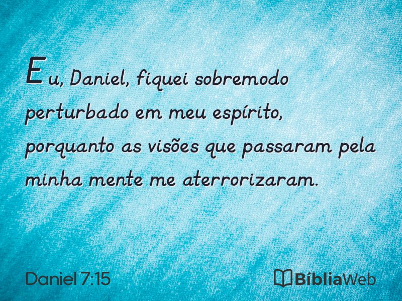 Daniel 7:15 em imagem para compartilhar