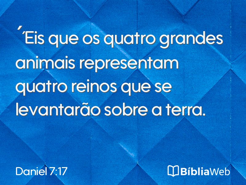 Daniel 7:17 em imagem para compartilhar