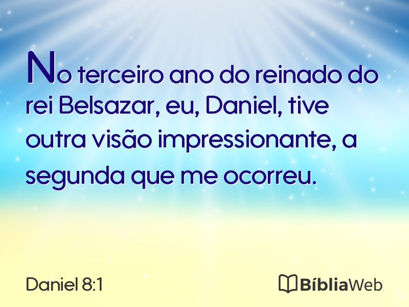 Daniel 8:1 em imagem para compartilhar