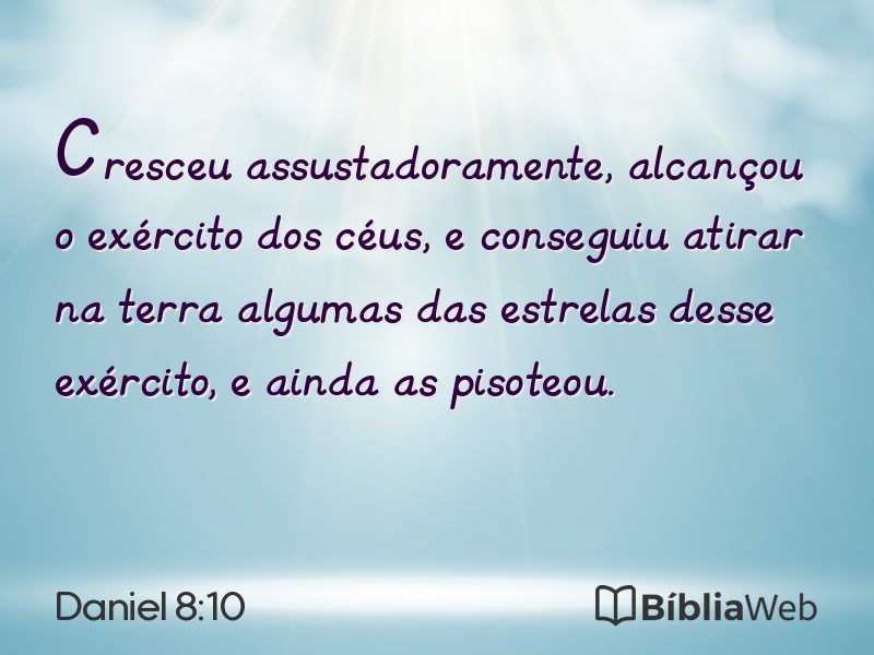 Daniel 8:10 em imagem para compartilhar