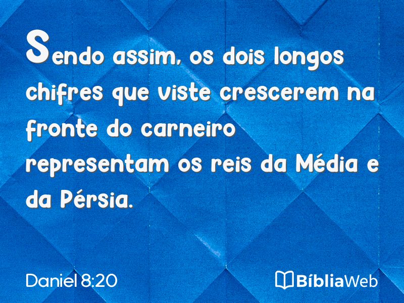Daniel 8:20 em imagem para compartilhar