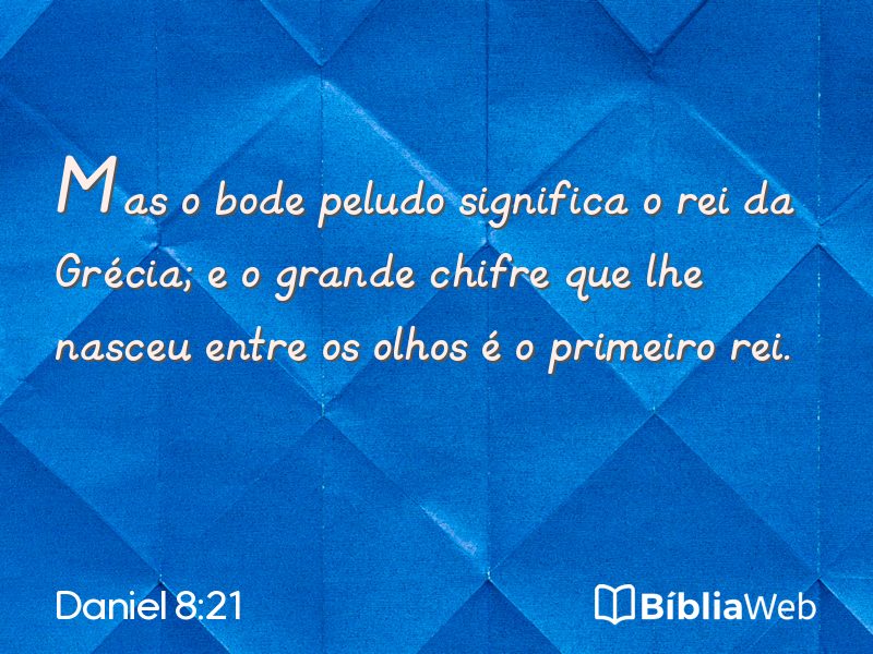 Daniel 8:21 em imagem para compartilhar