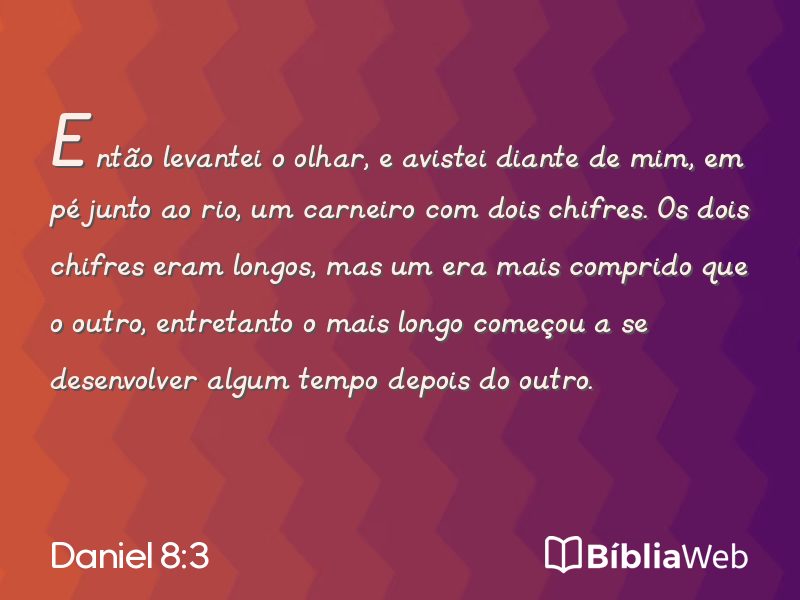 Daniel 8:3 em imagem para compartilhar