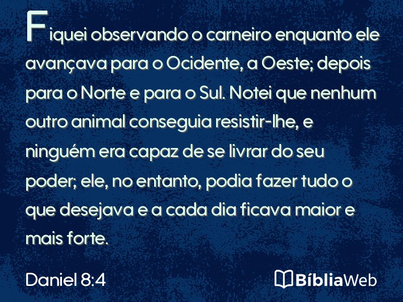 Daniel 8:4 em imagem para compartilhar