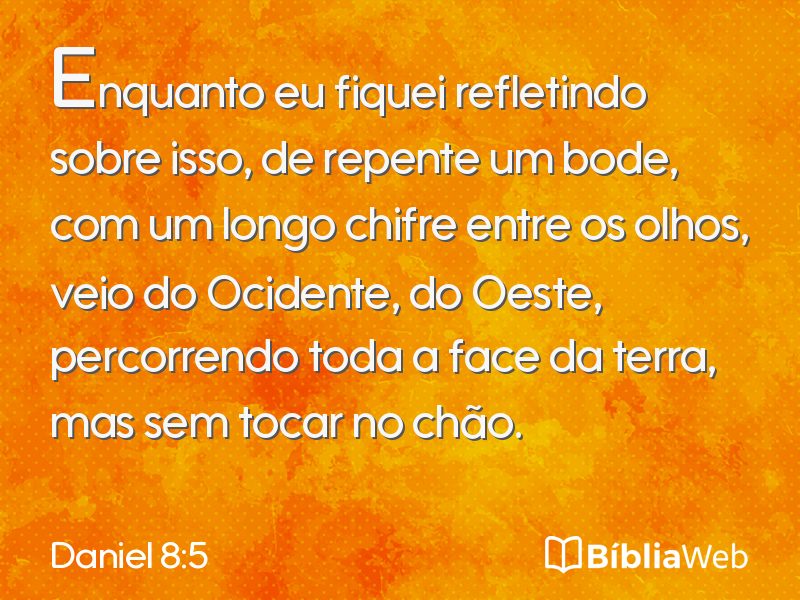 Daniel 8:5 em imagem para compartilhar
