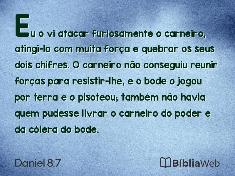 Daniel 8:7 em imagem para compartilhar